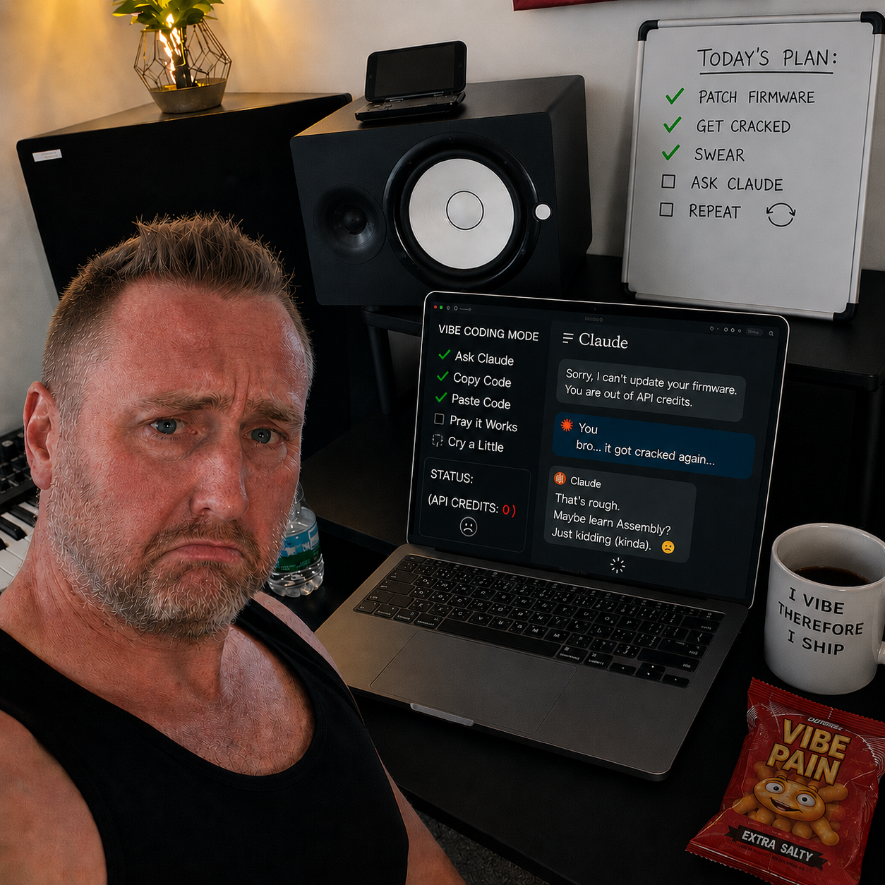 Andy at his desk — full resolution